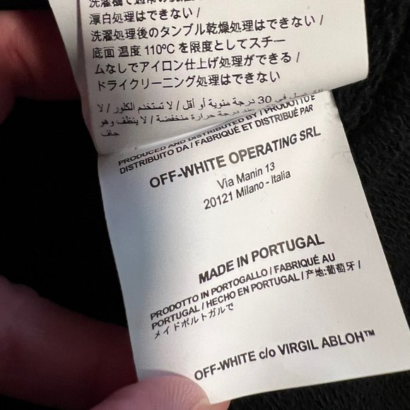 Off-White SS2019 "Impressionism" Black Crewneck Sweatshirt Size XL - Picture 5 of 6